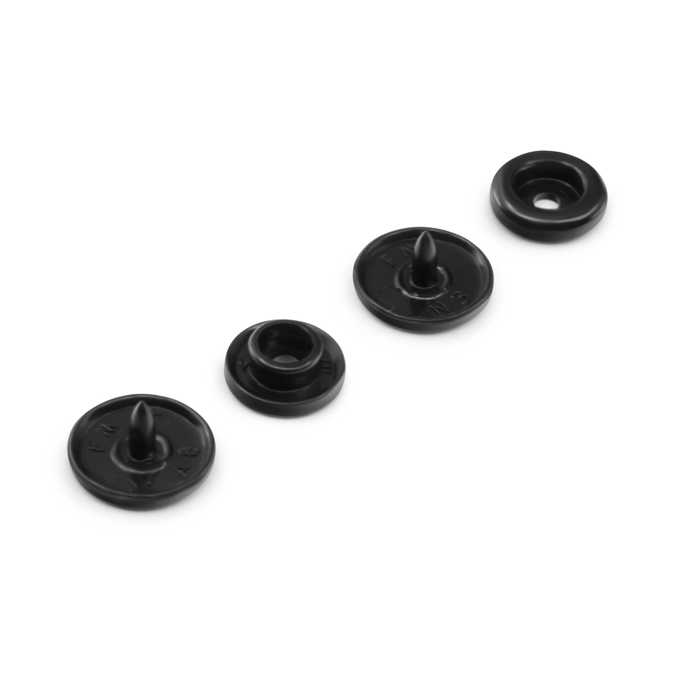 Dritz Fasteners boutons pression plastique noir 12 mm 60 jeux