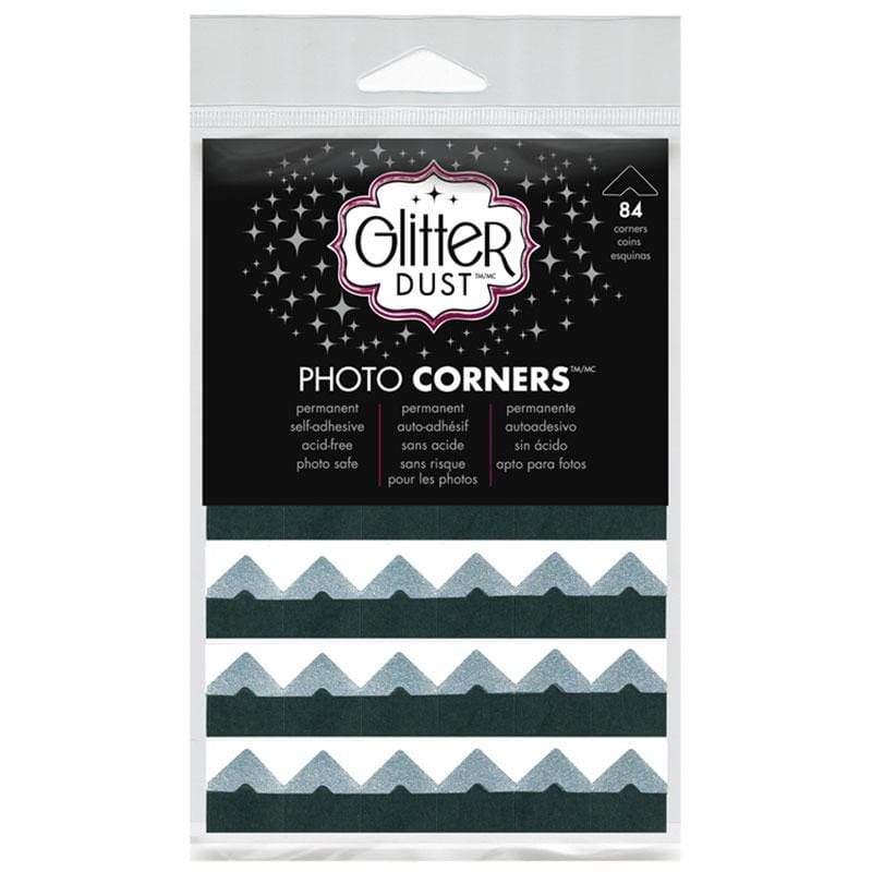 iCraft Glitter Dust coins photo adhésifs argent 84 pièces