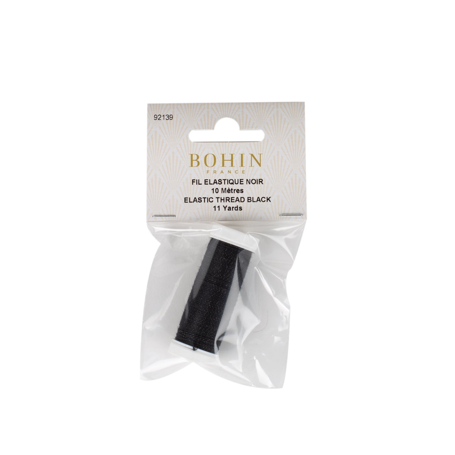Bohin Fil élastique bobine 10 m blanc
