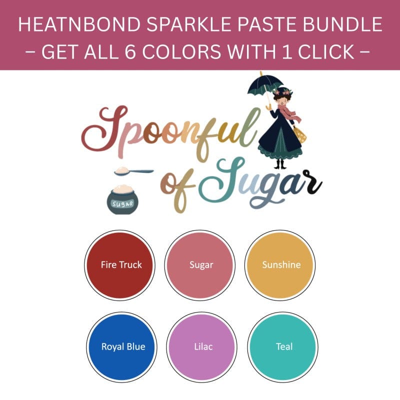 HeatnBond Sew a Story pâte pailletée Spoonful lot 6 Relief