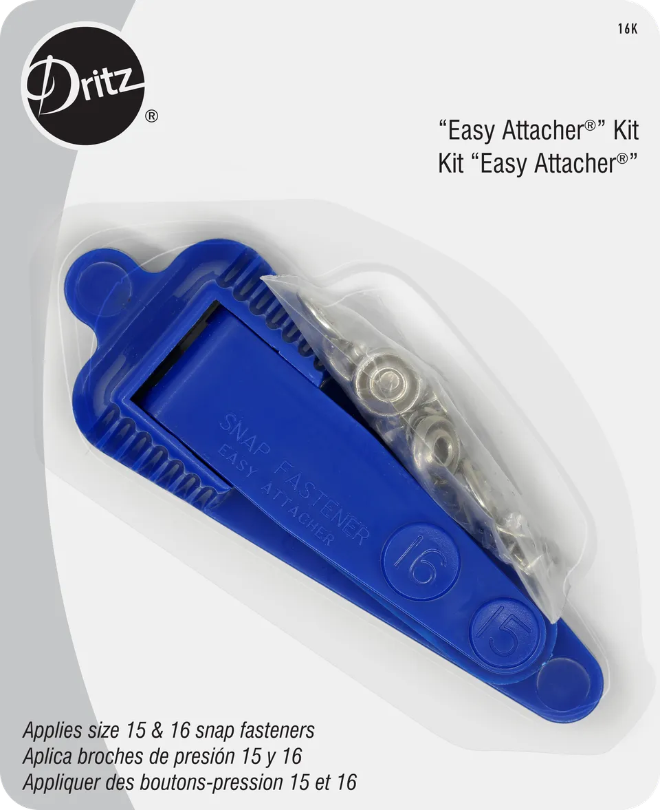 Dritz Kit Easy Attacher Boutons Pression Nickel