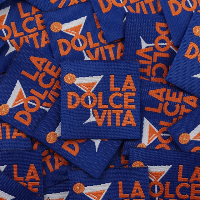Bohin Étiquettes La dolce vita étiquette tissu 3,5 cm