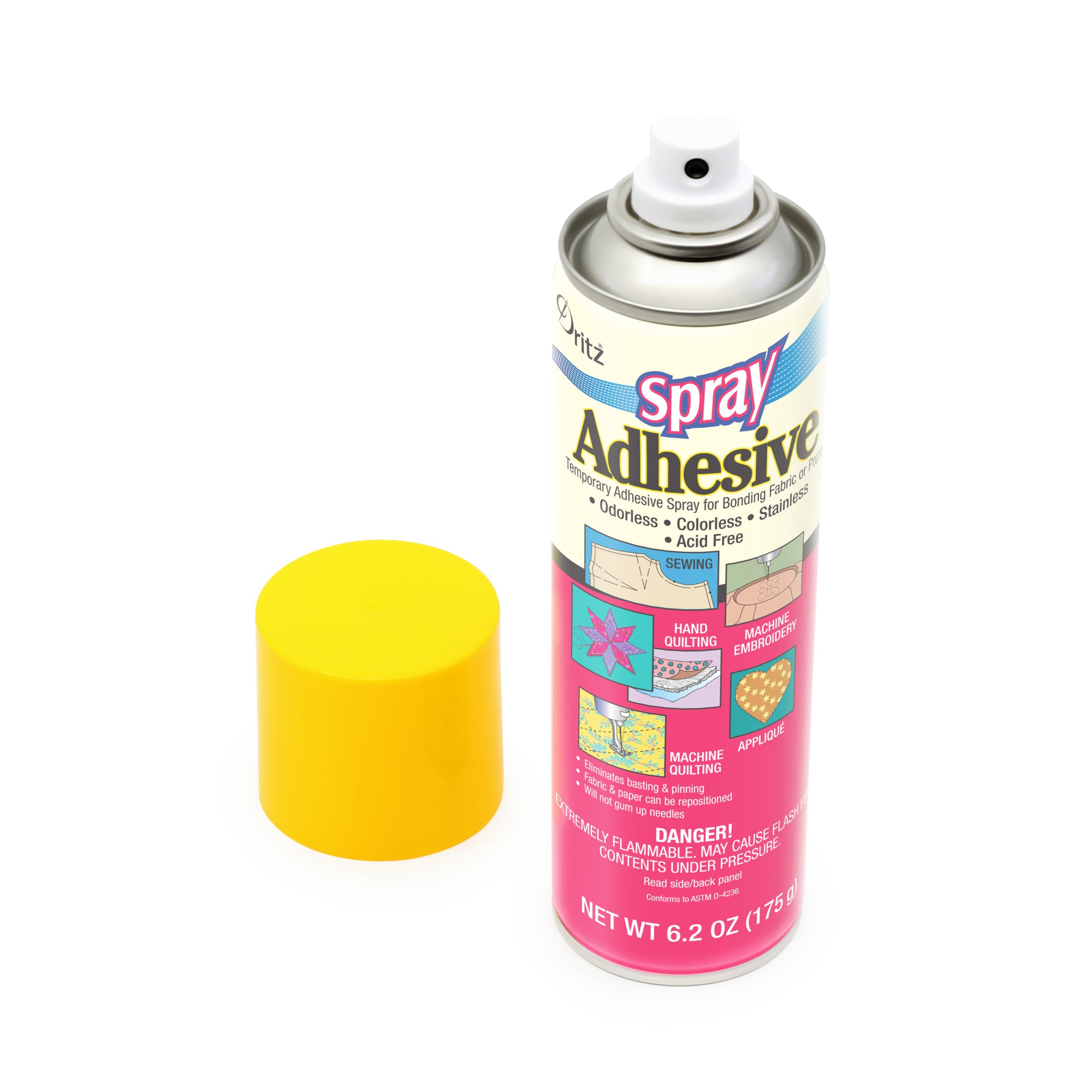 Dritz 403 colle tissu temporaire spray 6,2 oz repositionnable