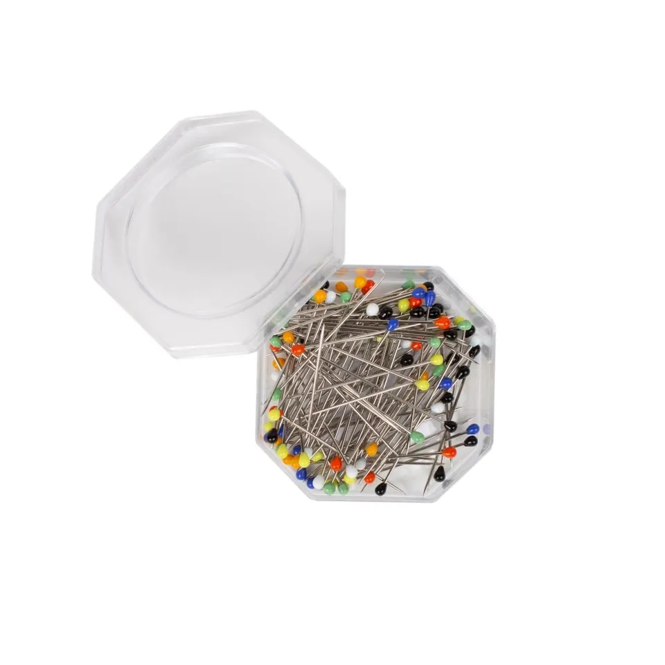 Bohin Épingles tête verre 46 mm boîte 100 blanc