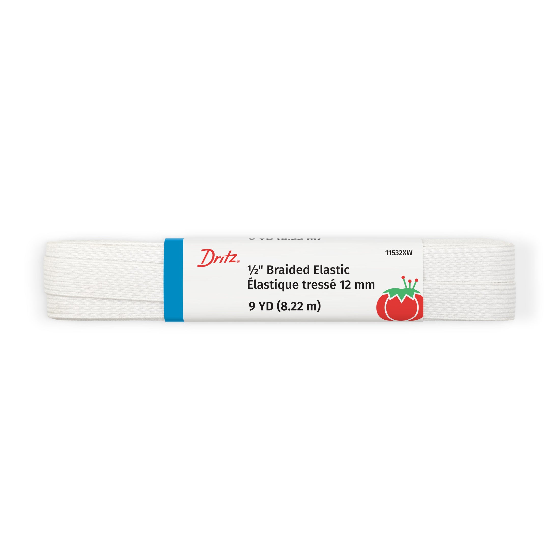 Dritz élastique tressé blanc 12 mm couture