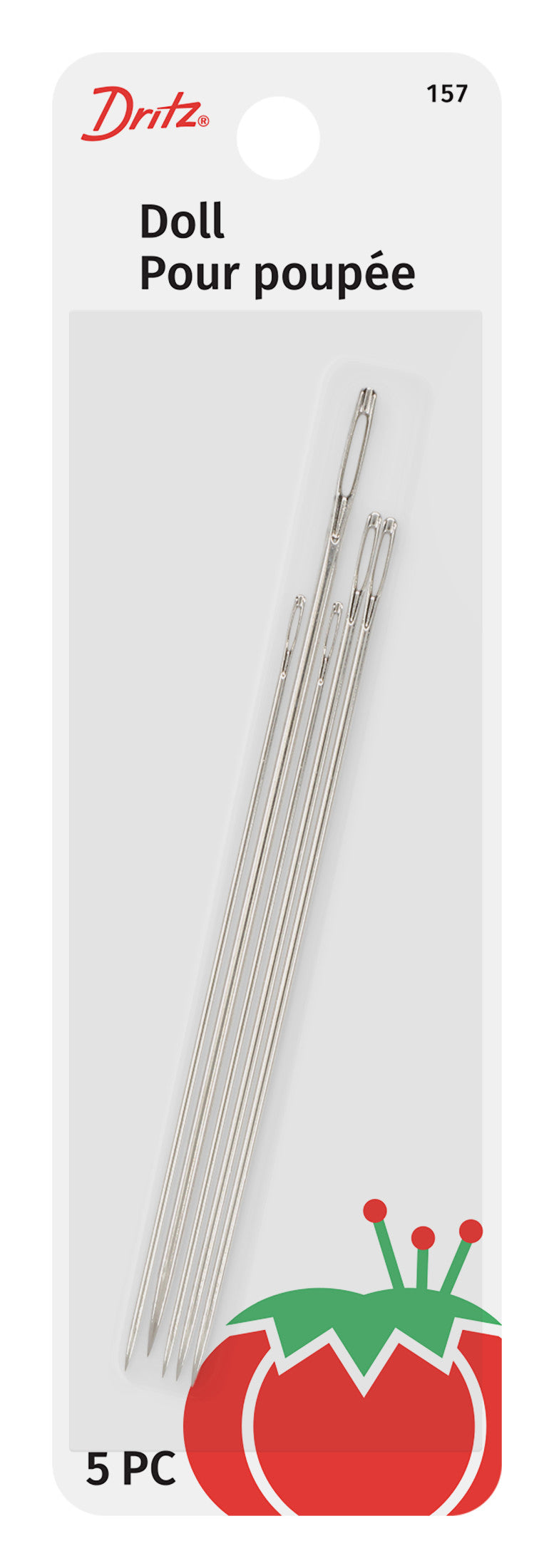 Dritz 157 Aiguilles Poupée Main Longues Assorties 5 pc