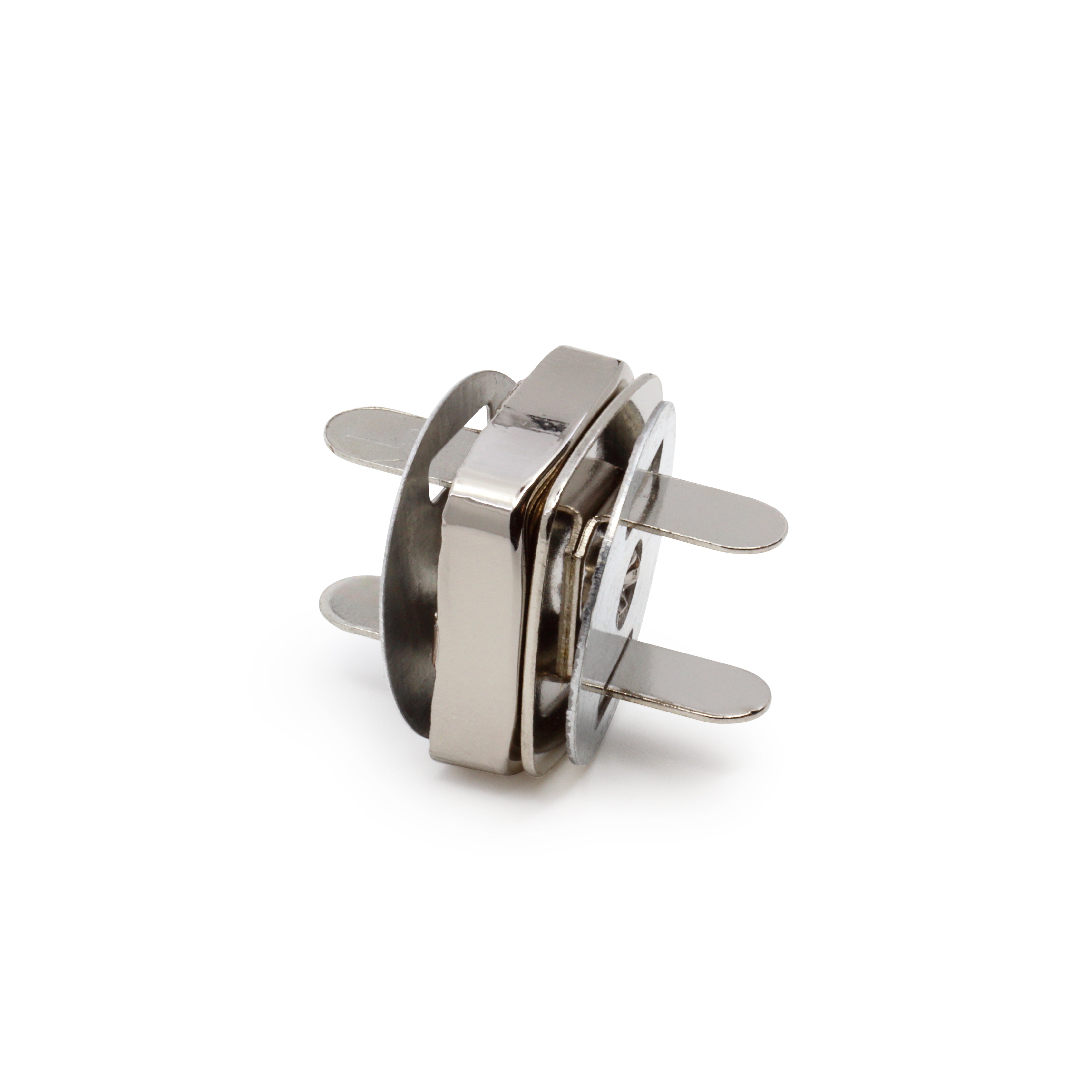 Dritz Snaps fermoir magnétique carré 19 mm nickel x2
