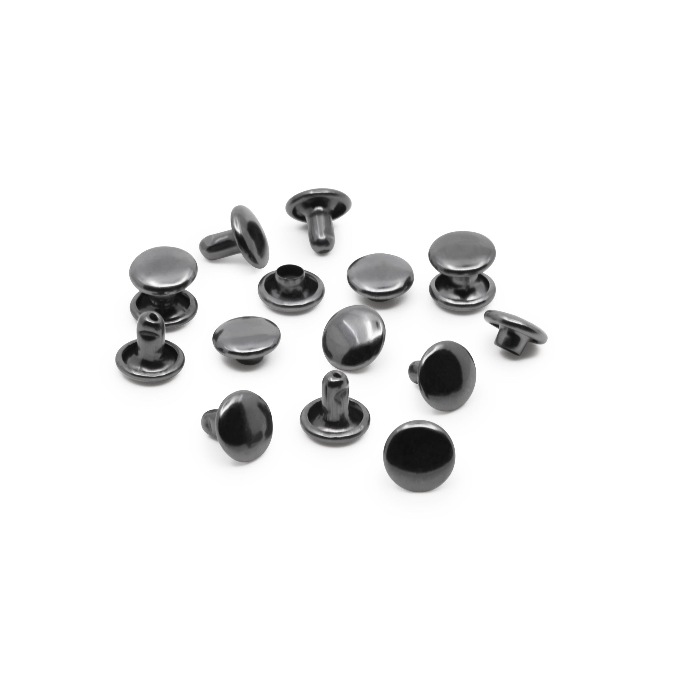 Dritz Fasteners Rivets Double Calotte Gunmetal 120 pcs