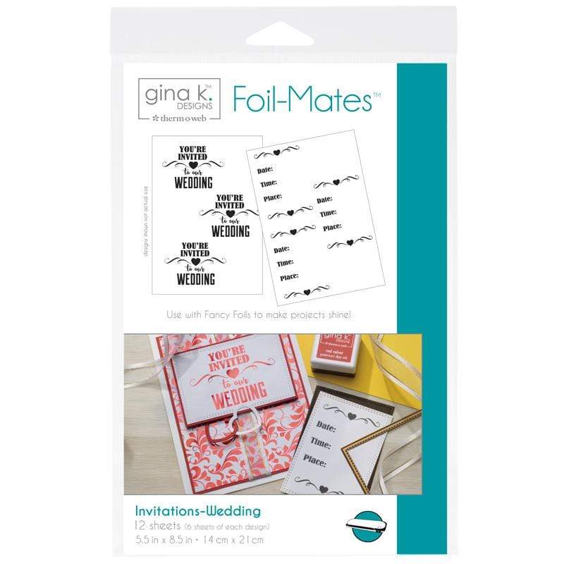 Gina K. Designs Foil-Mates papier toner mariage invitations