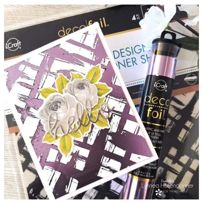 HeatnBond Deco Foil feuille transfert foil lilas 5 pcs