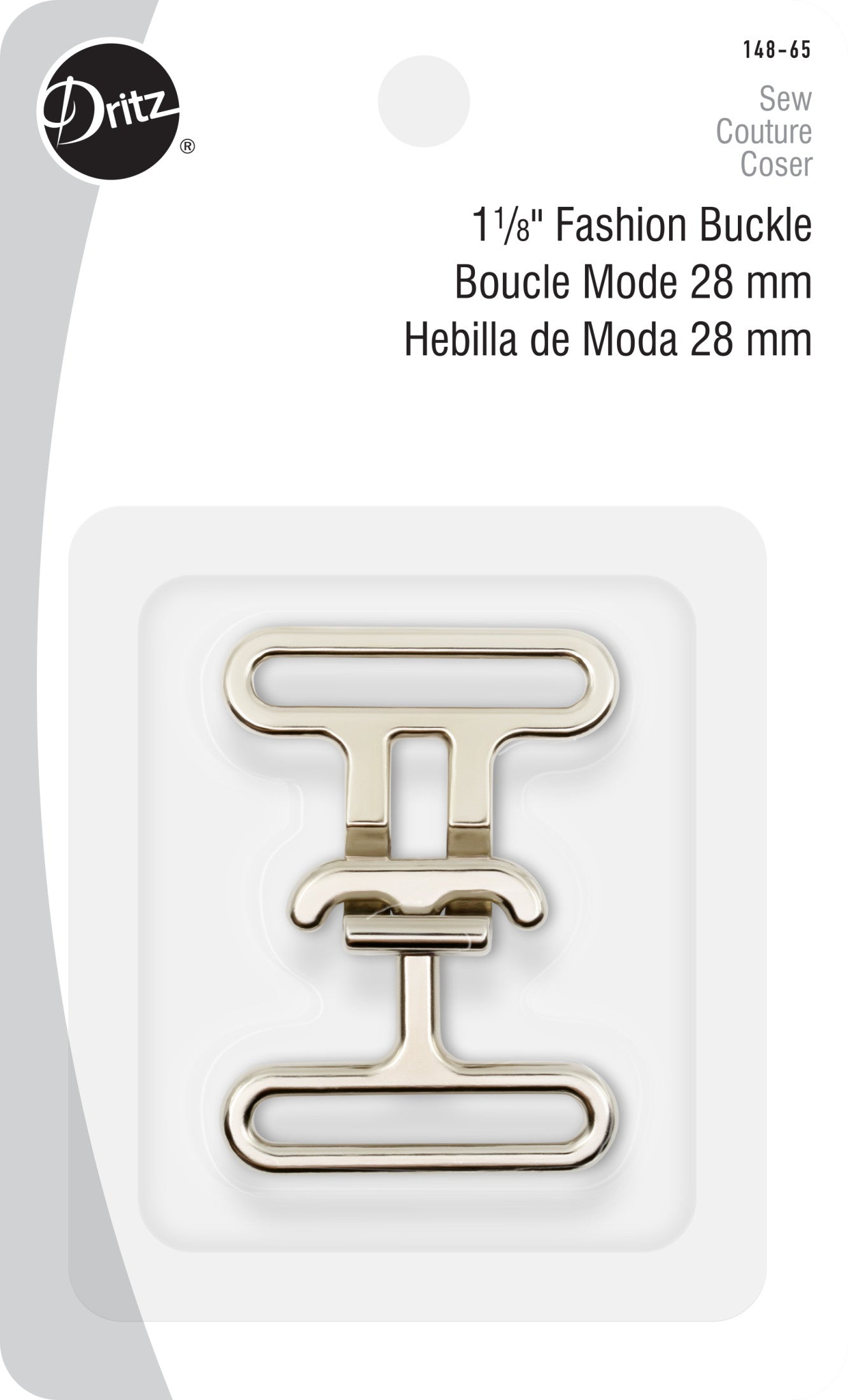 Dritz 148-65 boucle de ceinture nickel 32 mm