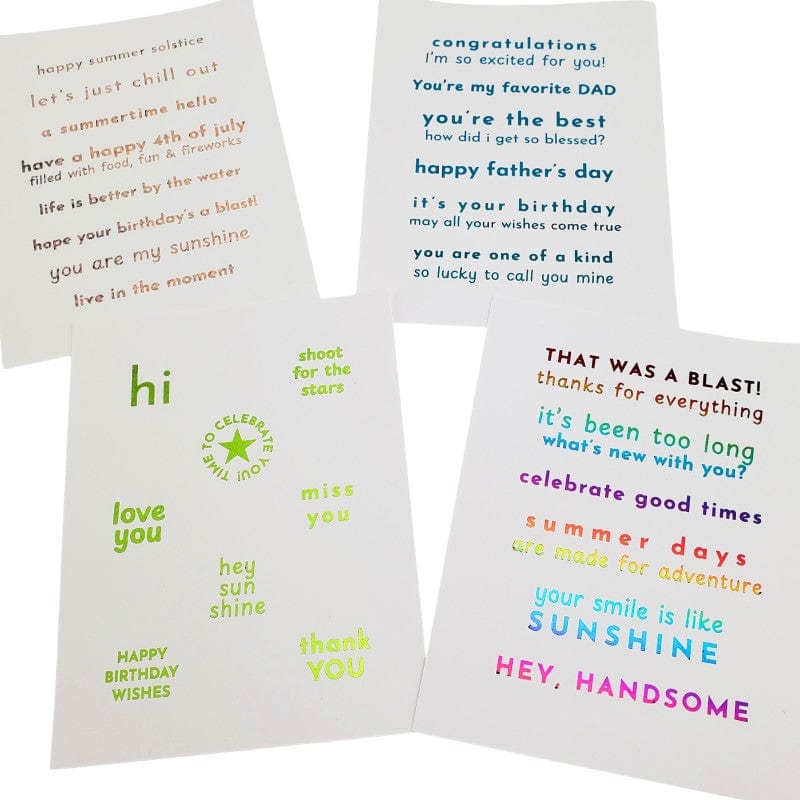 HeatnBond Deco Foil Toner Summertime carte à foiler A2 8 feuilles