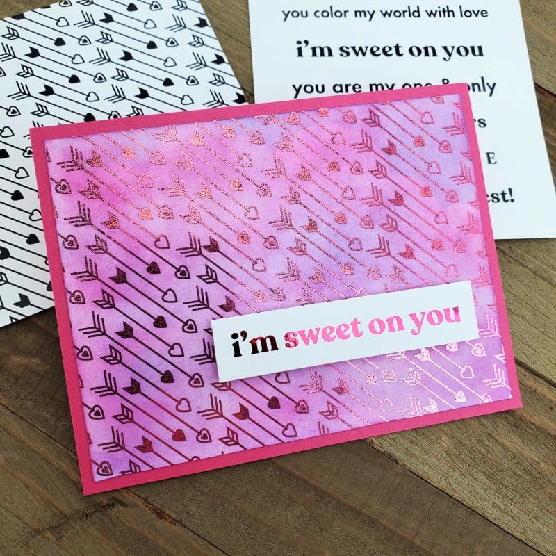 HeatnBond Deco Foil carte toner Cupid's Arrow 8 feuilles
