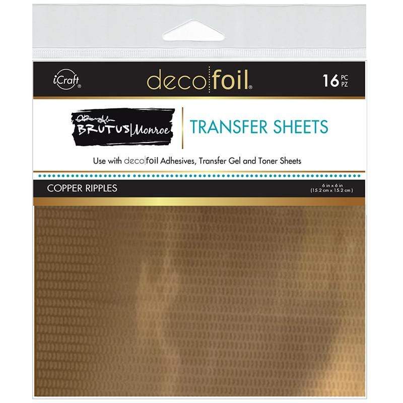 Brutus Monroe Copper Ripples feuilles transfert foil x16