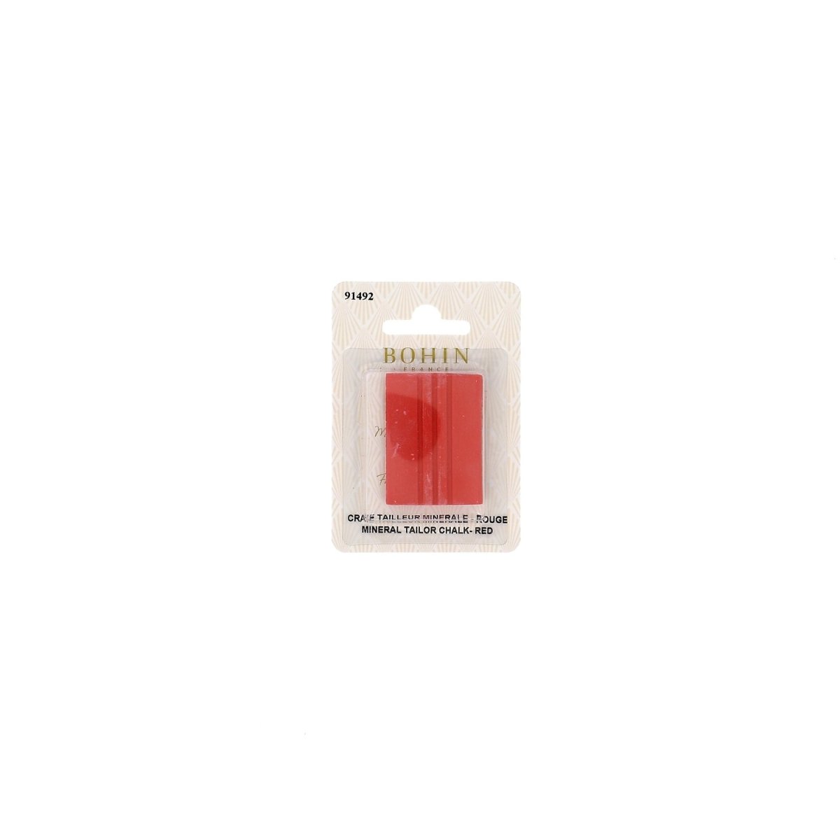 Bohin Marquage Craie tailleur rectangulaire blanche 1 pièce