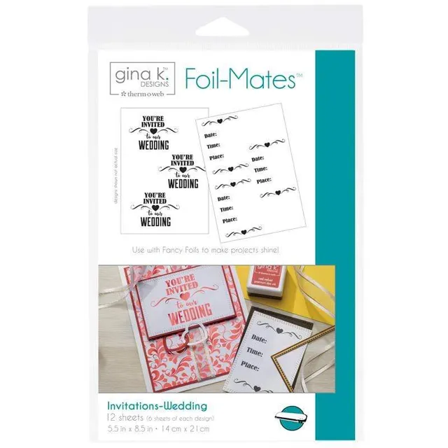 Gina K. Designs Foil-Mates papier toner mariage invitations