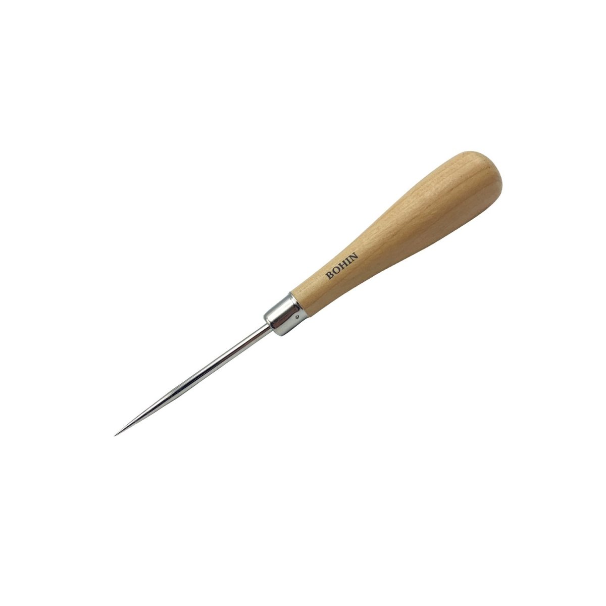 Bohin Poinçon manche bois 11 cm pour tissu et cuir