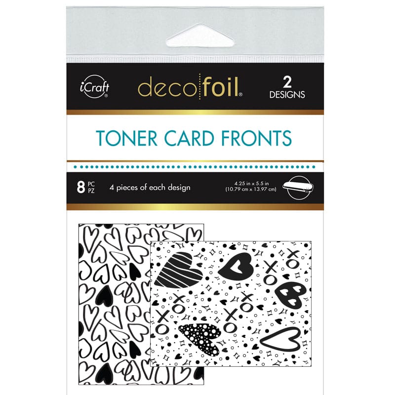 HeatnBond Deco Foil carte à décorer Heart to Heart 8 feuilles
