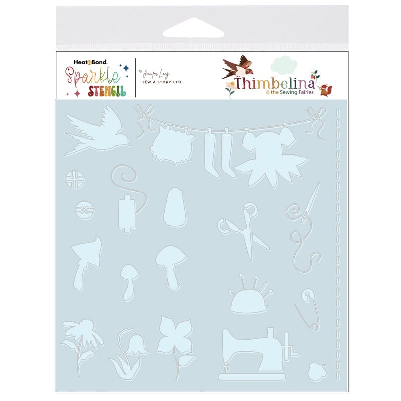 HeatnBond Sew a Story pochoir tissu Thimbelina 15x15 cm
