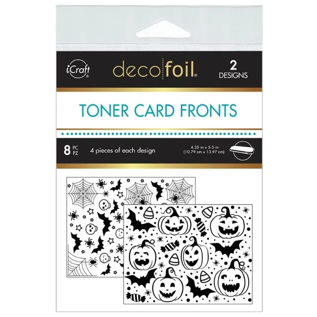 HeatnBond Deco Foil Halloween Mashup feuille toner carte A2 8 feuilles