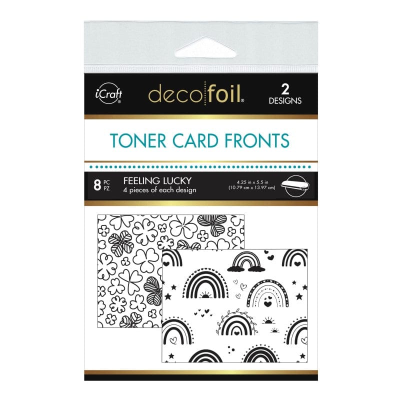 Deco Foil Toner Card Fronts Feeling Lucky cartes A2 x8