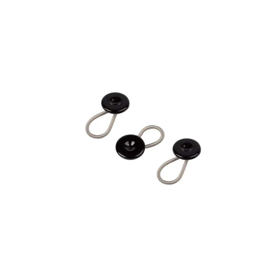Bohin Confection rallonge boutons noirs 15 mm x3 laiton France