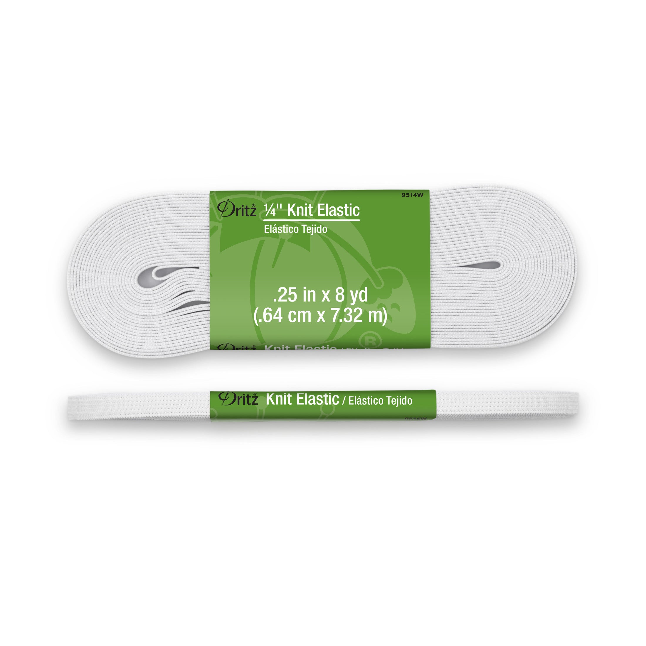 Dritz Élastique tricoté blanc 6 mm x 7,3 m couture