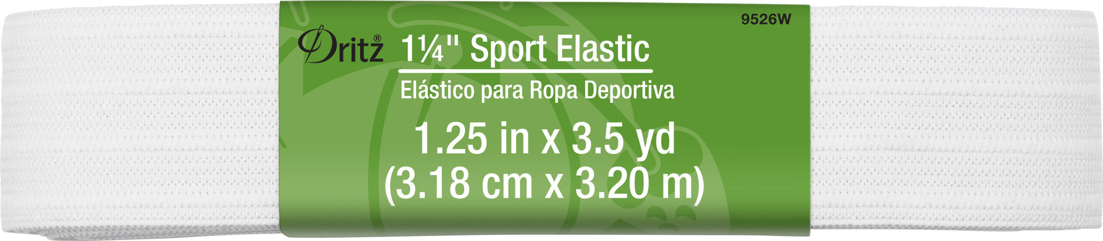Dritz Élastique Sport Blanc 32 mm Tricot Souple Ceinture