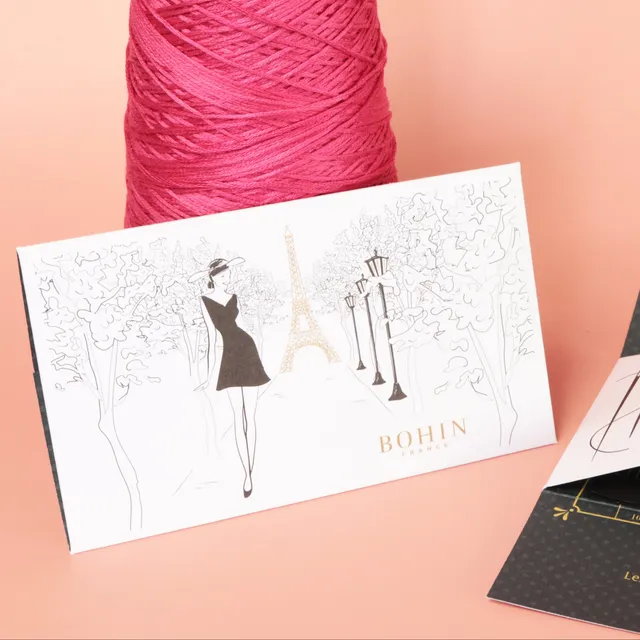 Bohin Paris-Paris carnet 40 aiguilles couture acier