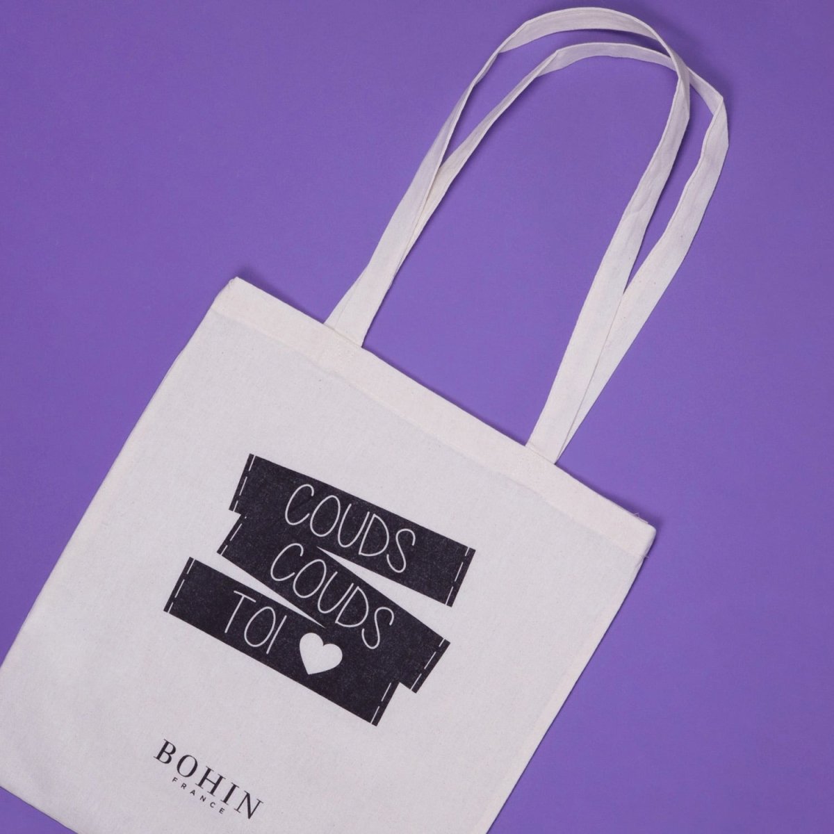 Bohin Tote Bag Couds couds toi coton 38x42 cm
