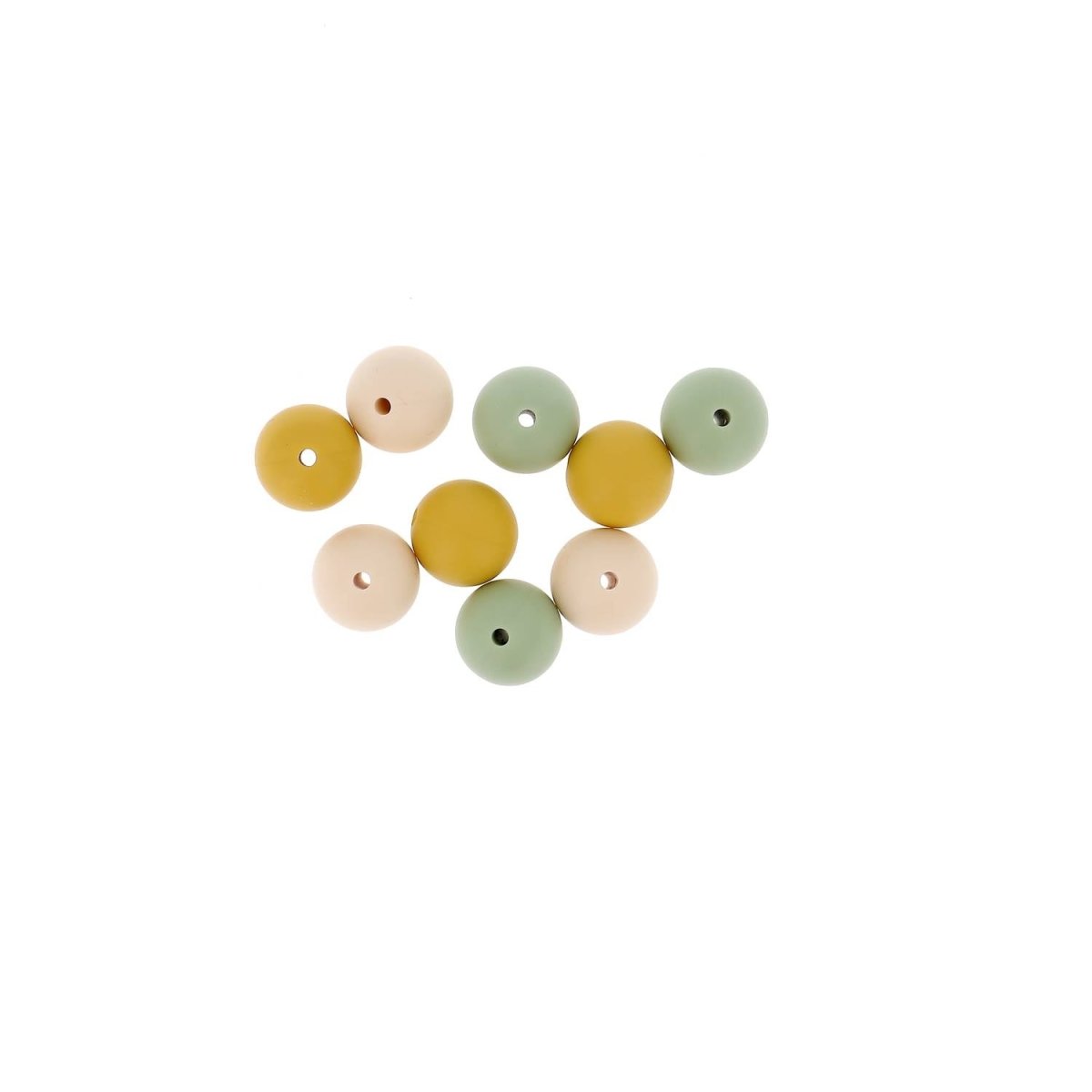 Bohin Kids Perles rondes silicone 15 mm bleu sans BPA