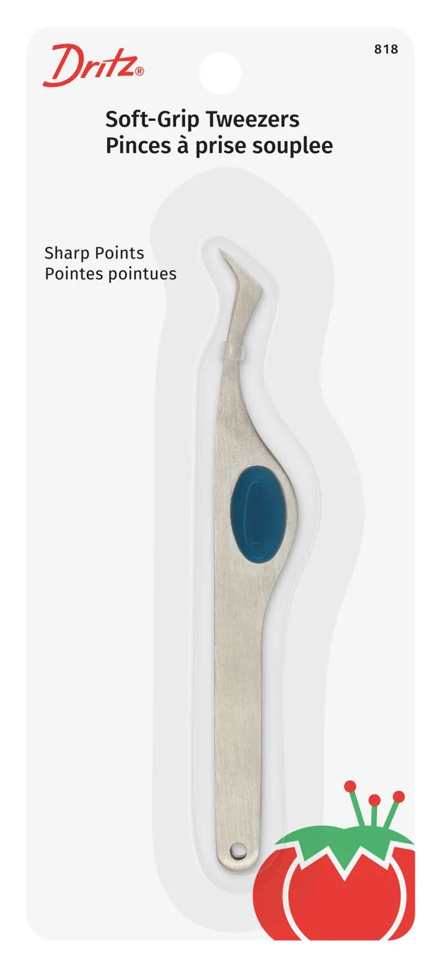 Dritz 818 pincette couture grip souple pointe coudée