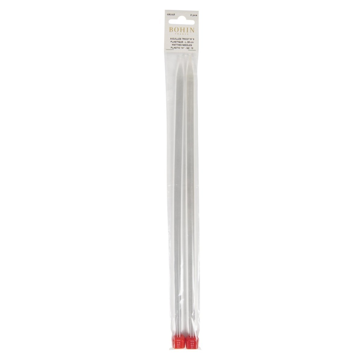 Bohin Tricot N°6 aiguilles à tricoter plastique 35 cm