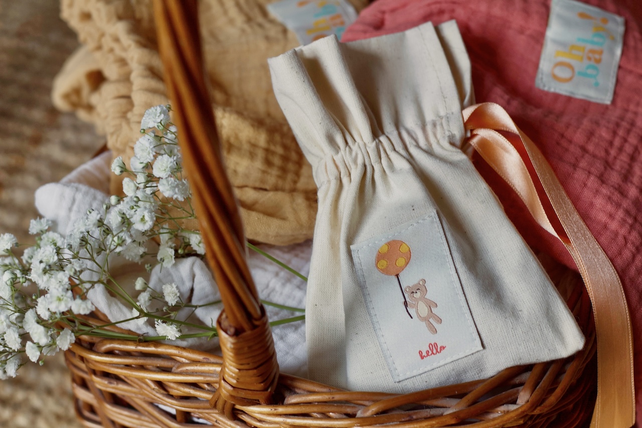 La Petite Maison Couture Oh Baby! x8 étiquette à coudre pastel naissance