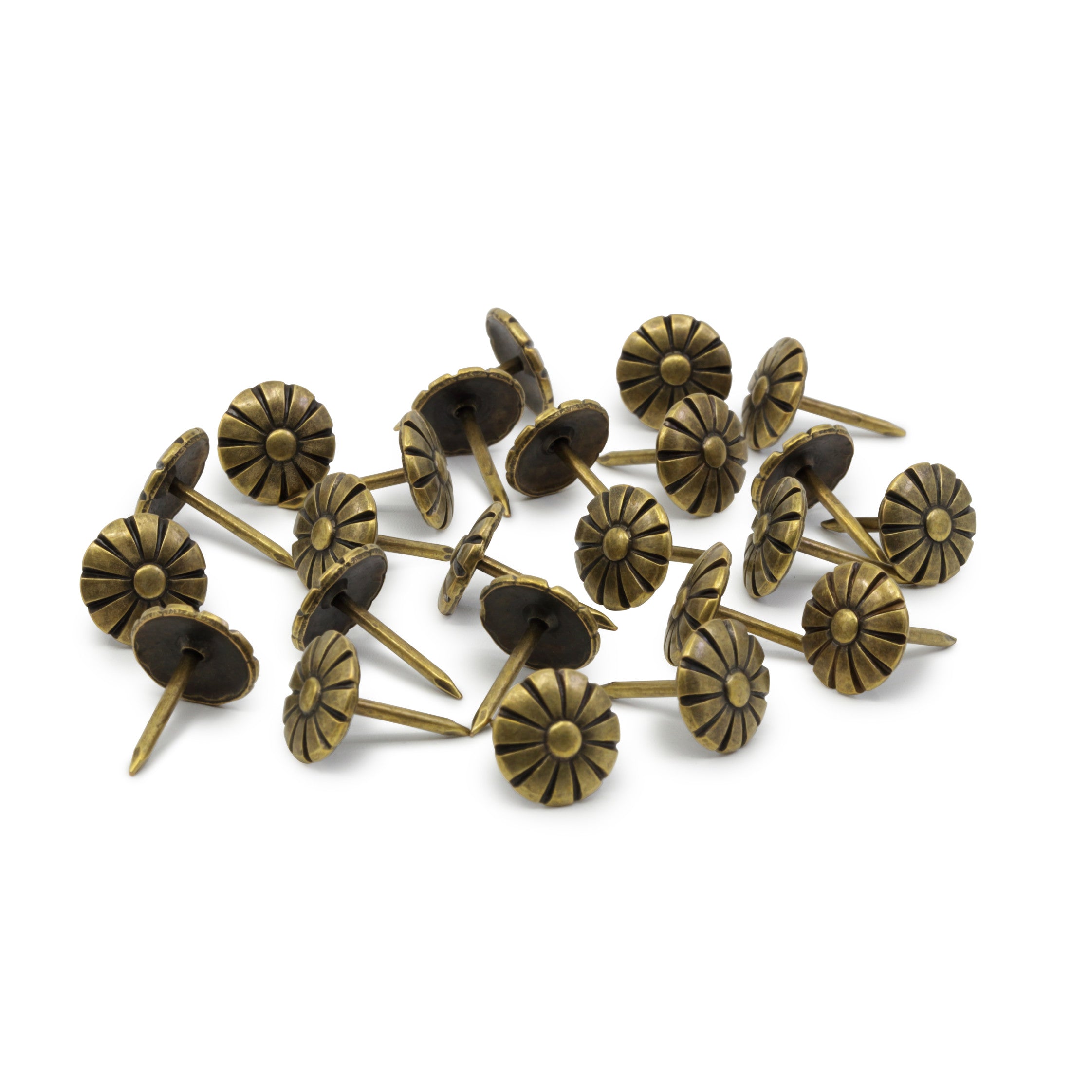 Dritz clous décoratifs marguerite laiton antique 11 mm 24 pièces