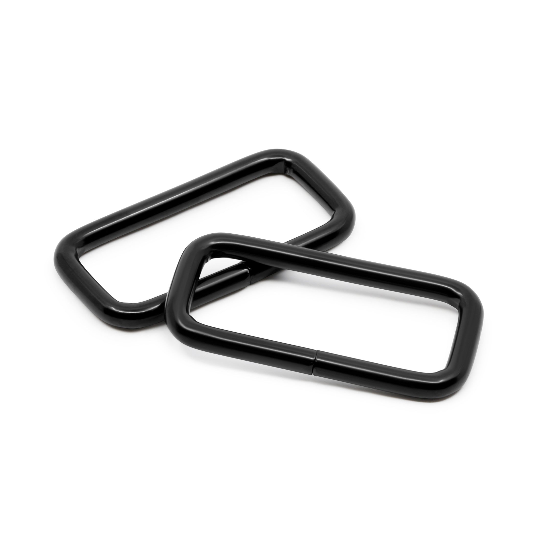 Dritz Anneaux rectangles 38 mm noirs x2
