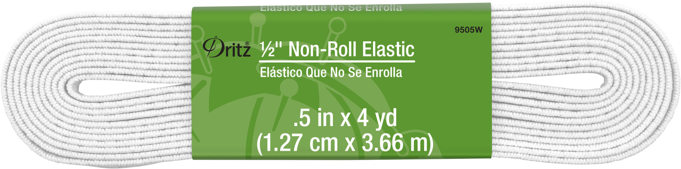 Dritz élastique tissé blanc 13 mm 1 yard