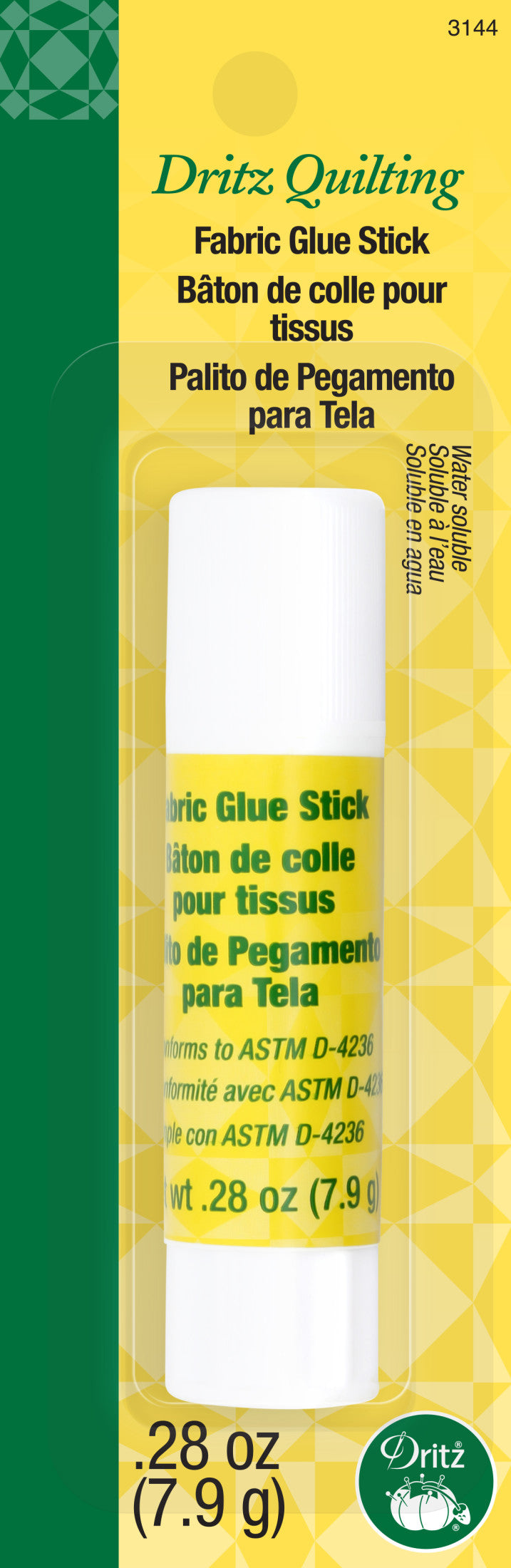 Dritz Bâton Colle Tissu 0.28oz Hydrosoluble Ourlet