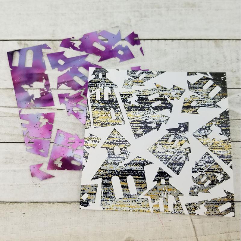 Brutus Monroe Haunted papier toner 4 feuilles halloween foil