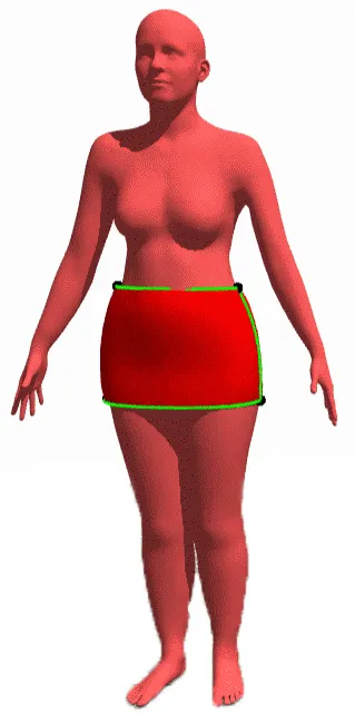 Kitac Patron de base Jupe morphologie kit prêt à coudre