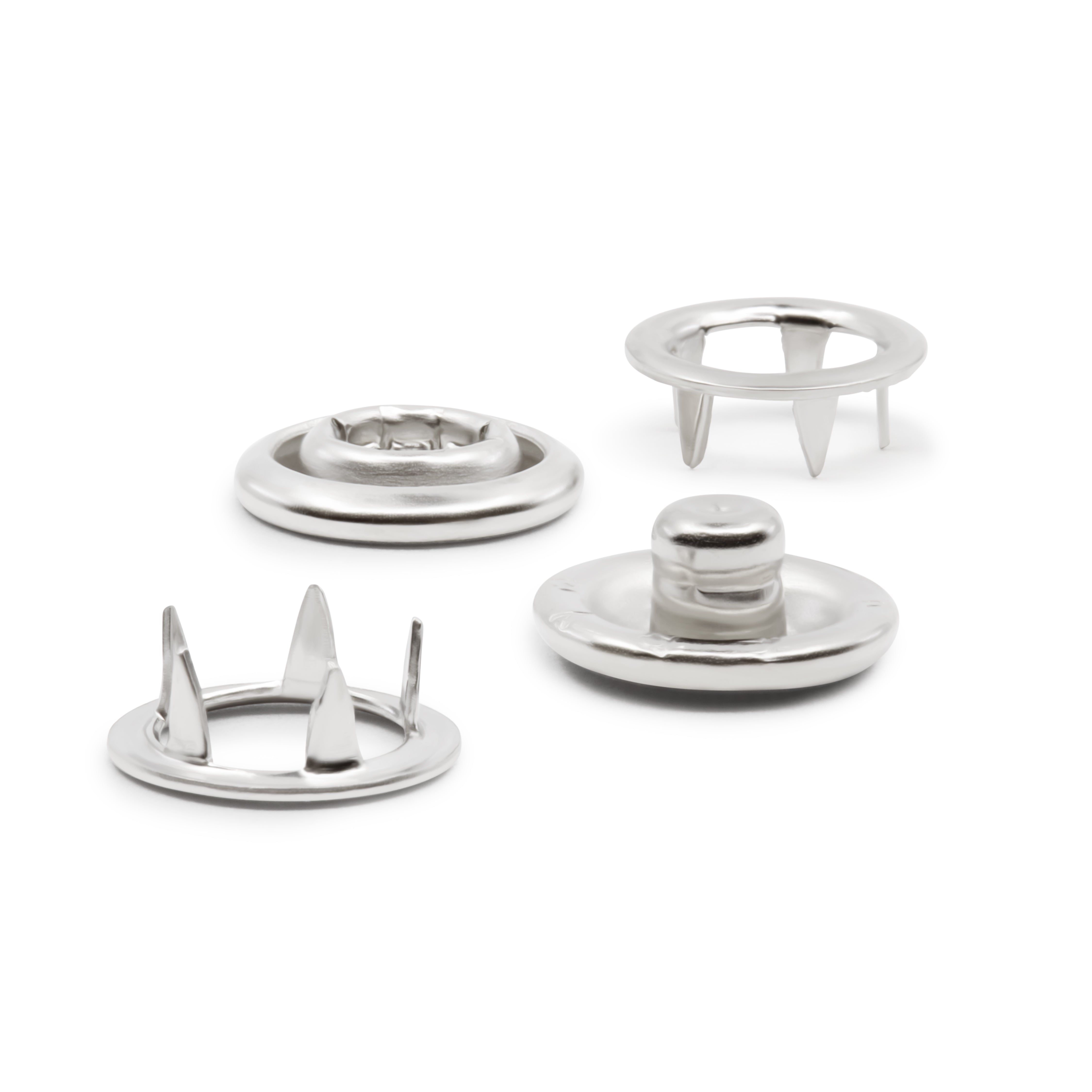 Dritz BK117 boutons pression nickel 11 mm 60 jeux
