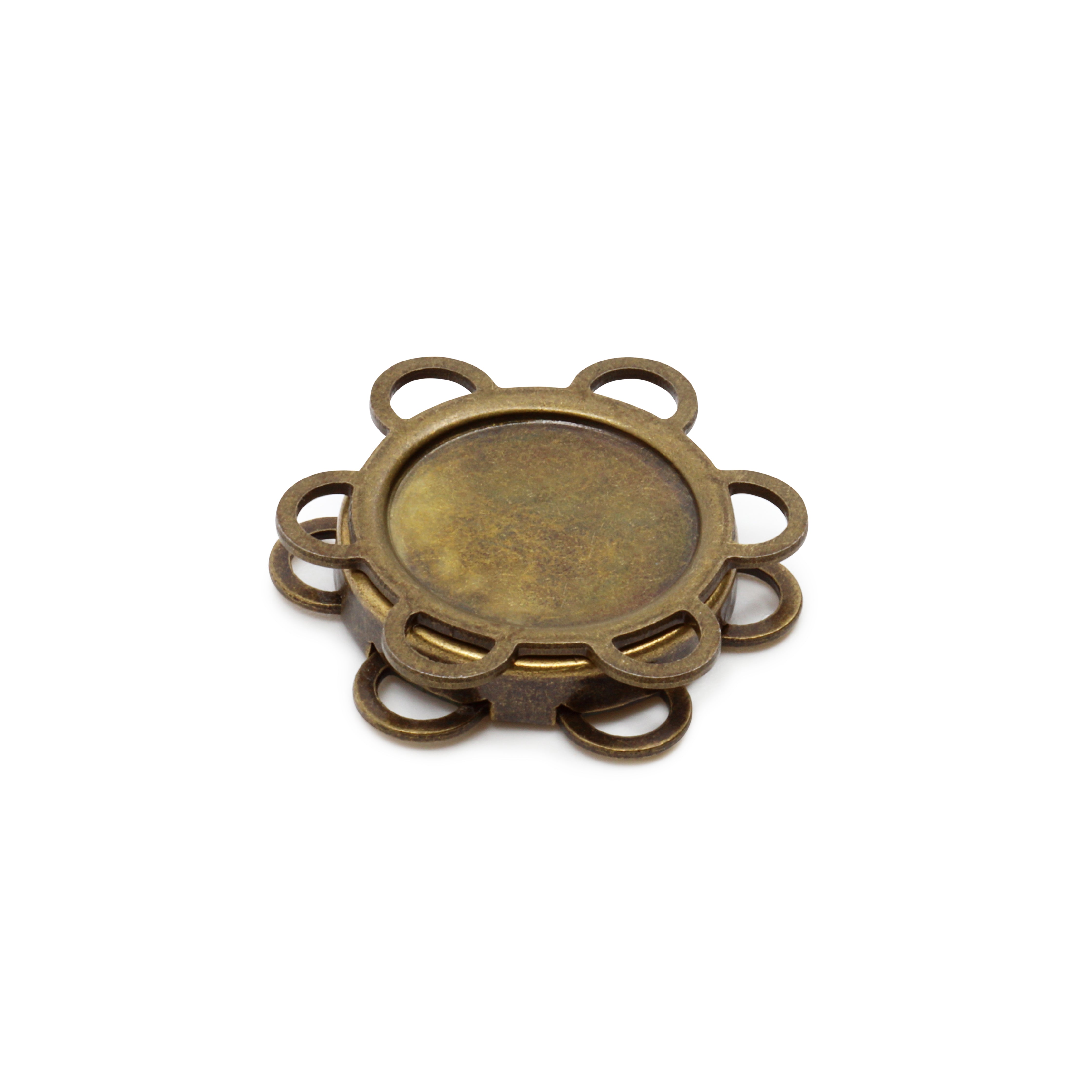 Dritz Fasteners Pression Magnétique Fleur Laiton 1 set