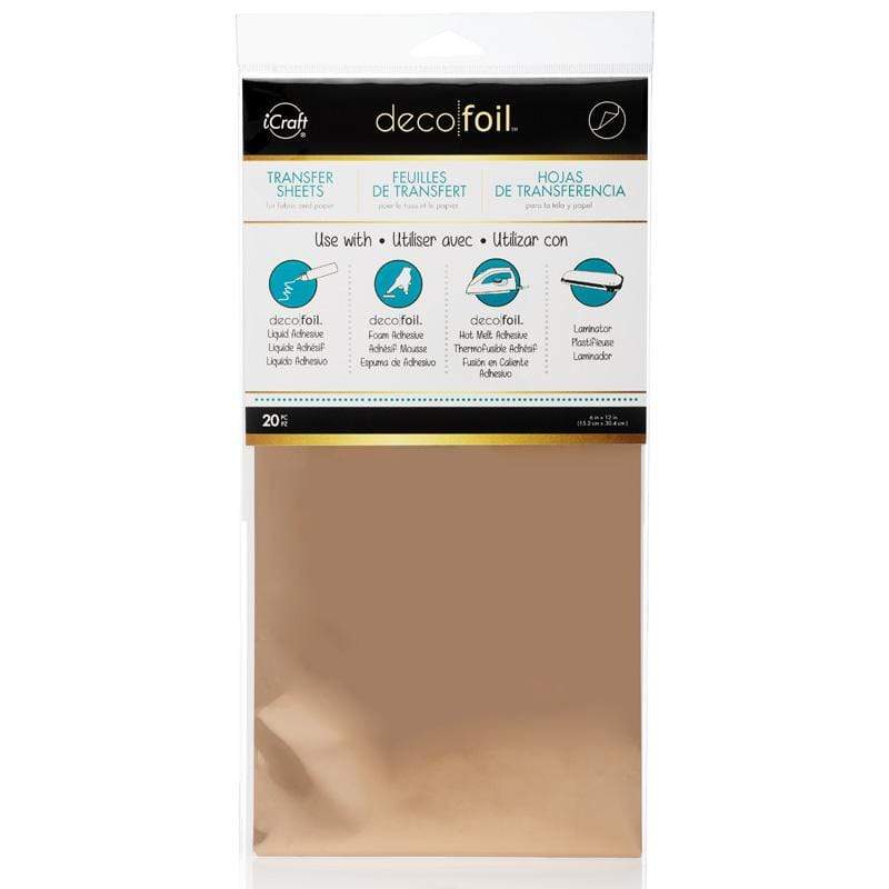 Deco Foil Transfer Foils rose gold 20 feuilles 15,2x30,5 cm