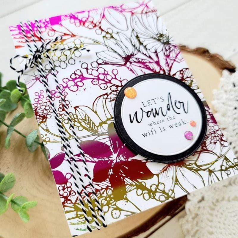 Unity Wild Garden toner card fronts papier foil 8 feuilles