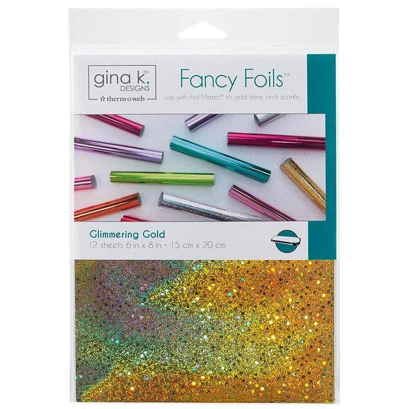 Gina K. Designs feuille foil transfert Glimmering Gold 12 pcs