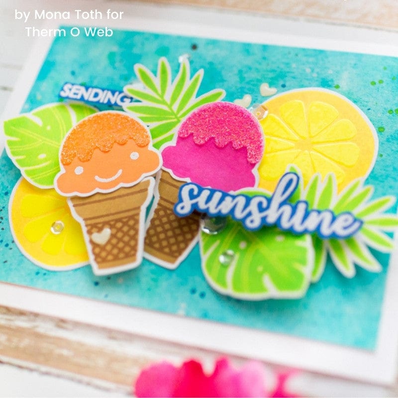 Rina K. Designs Sweet Stuff pochoir détail StampnStencil 15x15 cm