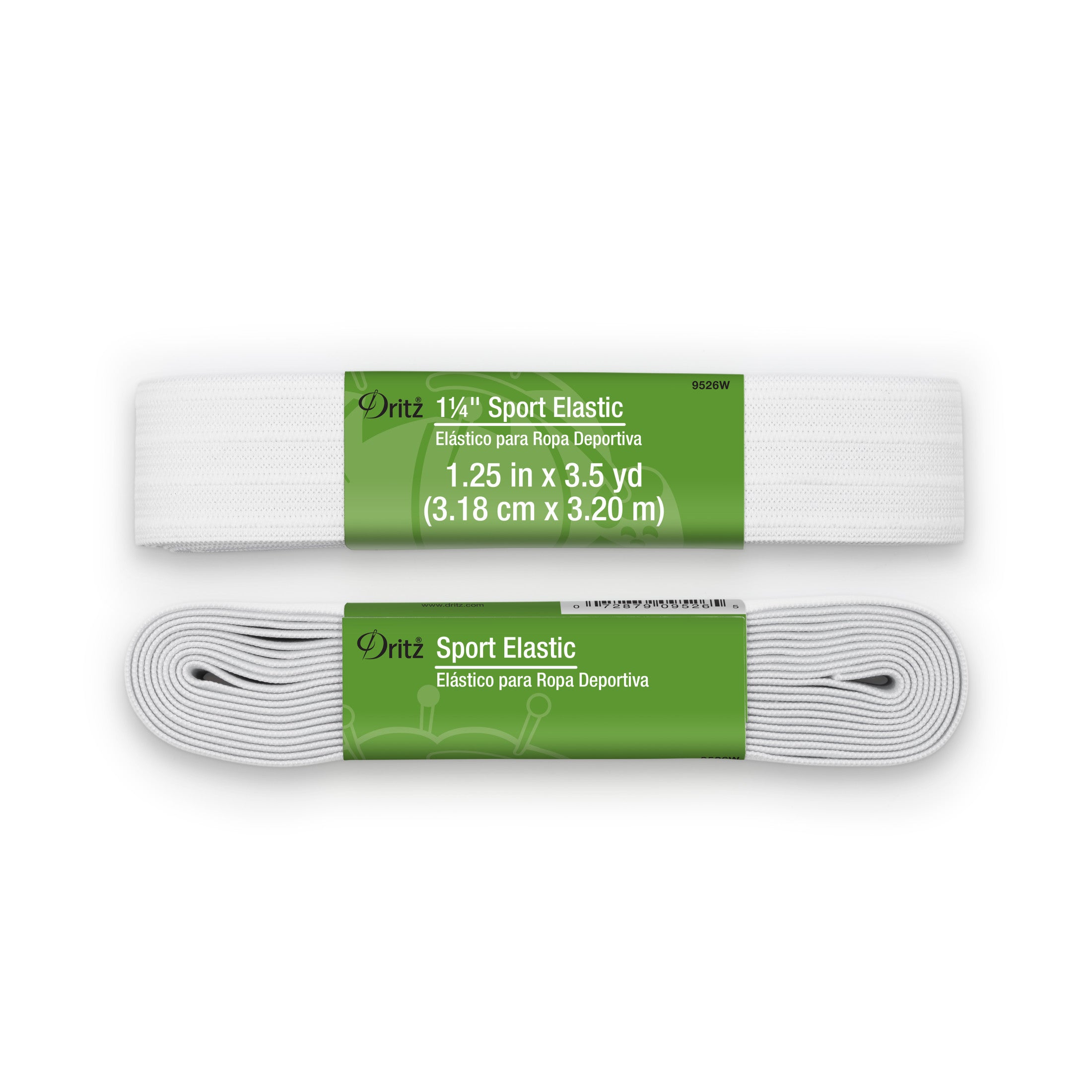 Dritz Élastique Sport Blanc 32 mm Tricot Souple Ceinture