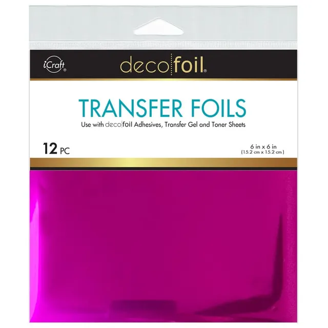 HeatnBond Deco Foil feuille transfert Berry Crush 15x15 cm x12
