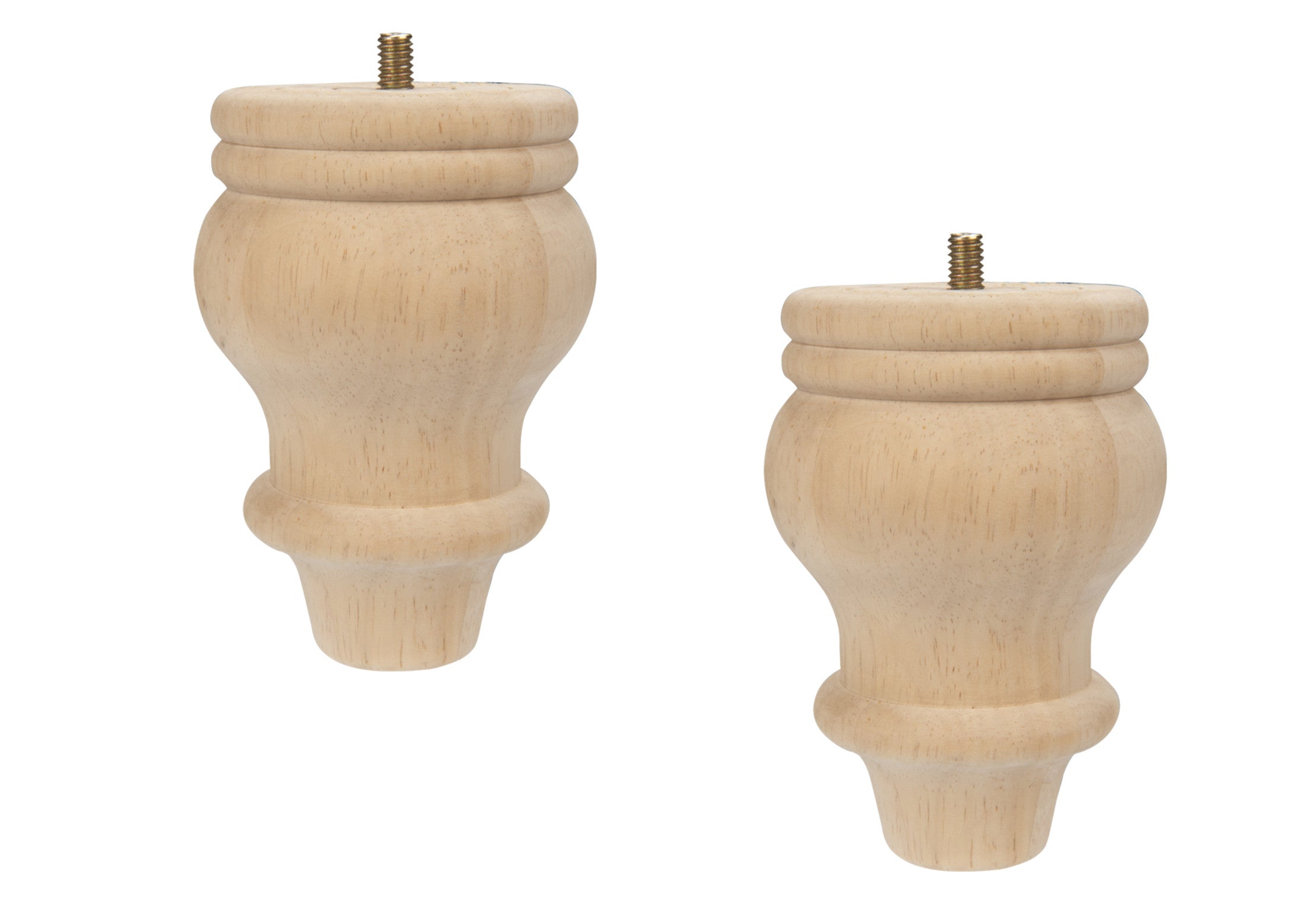 Dritz pieds meuble bois naturel Country 2 pièces