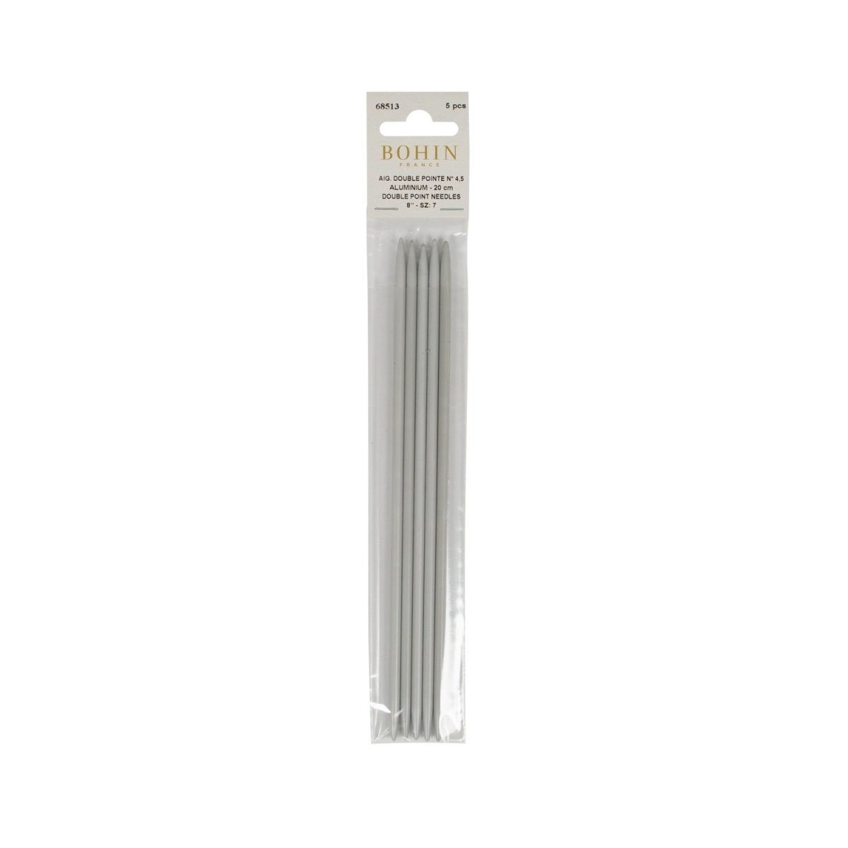 Bohin Aiguilles double pointe alu 19 cm N°3 chaussettes